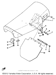 YZ400C Сиденье