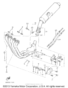 FZR1000D Выхлопная система