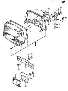 XN85 Задний комбинированный сигнал