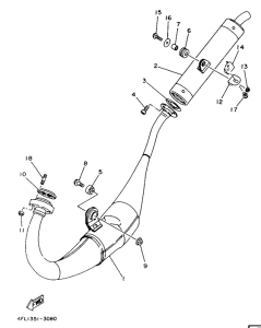TZR125 Выхлопная система