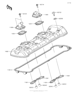 ZX1000 Крышка головки цилиндров