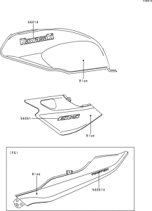 ER500 Decals(blue)(er500-b3)