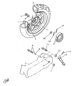 CW50RSX Переднее колесо