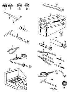 KZ440 Special service tools "a"