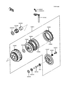ZX400 Сцепление