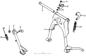 CB400 Подножка
