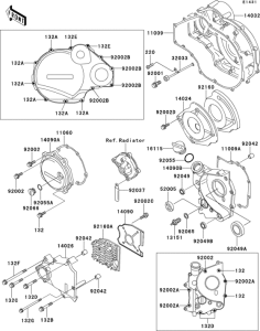 ZX1100 Крышки двигателя