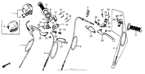 CR480 Control levers + switches + cables