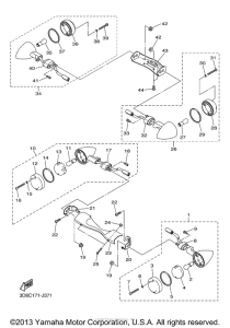XVS1300A Поворотники