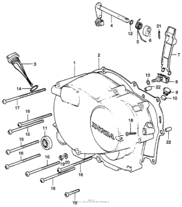XR75 Крышка картера правая