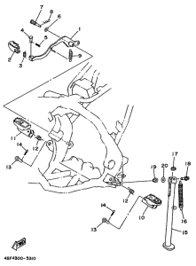 WR200R Stand. footrest