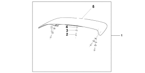 ST1300 Top box spoiler digital silver