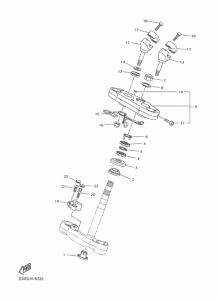 XVS950CU (ABS) ステアリング