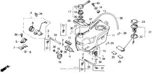 GL1200I A / i fuel tank 86-87