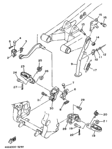 TY250Z Stand. footrest