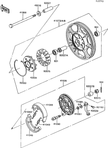 Z550 Задняя ступица колеса
