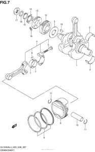 DL1000 (ABS) Коленвал