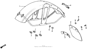 CT110 Переднее крыло