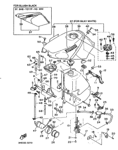 FZR600M (37KW) Топливный бак