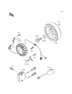 KLX300R Генератор
