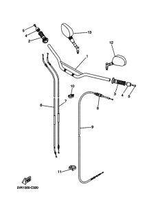  Рулевой рычаг и кабель
