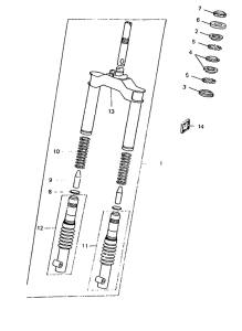 CW50 Передняя вилка
