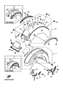 XVS1100A XVS11AP Крыло