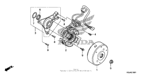CRF100F Alternator (crf100f)