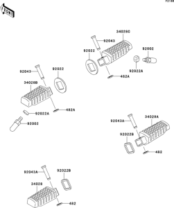 ER500 Подножки