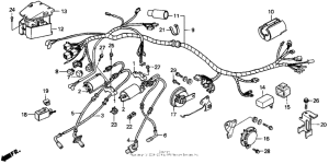 VT1100C Vt1100c wire harness