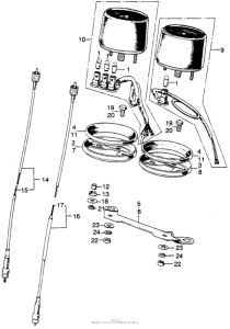 CL175 Спидометр + тахометр