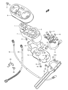 TS50 Спидометр-тахометр