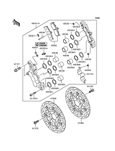 ZX636 Передний тормоз
