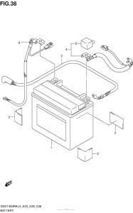 GSX1300R (ABS) Battery (Gsx1300Ral4 E28)