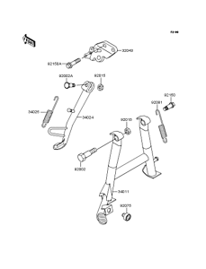 EX250 Подножка