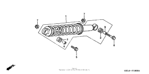 XR50R Задние амортизаторы