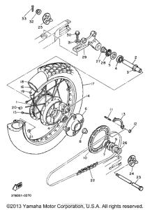 XT600EBC Переднее колесо