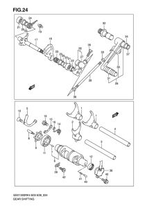 GSX1300R Переключение передач