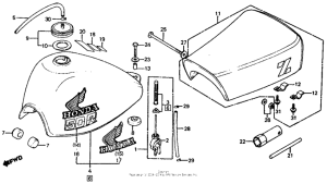 Z50R Fuel tank + seat