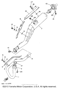 XT225DC Выхлопная система
