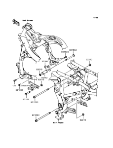 ER650 Крепление двигателя
