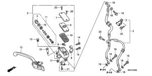 CBF1000 Fr. brake master cylinder