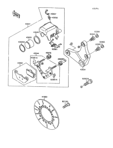 VN1500 Задний тормоз