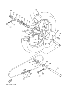 YZ250 Переднее колесо