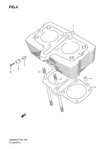 GS500 Цилиндр