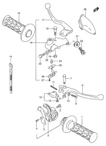 DR200 Рулевой рычаг