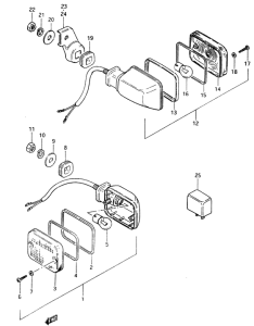 GSX400 Поворотники
