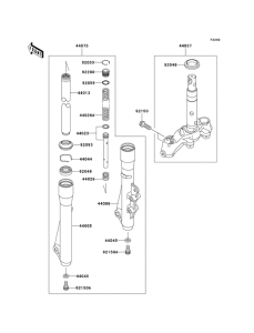AN112 Вилка передней оси
