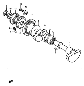 TS250 Балансир кривошипа