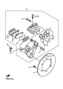 YZF-R6 Задний суппорт